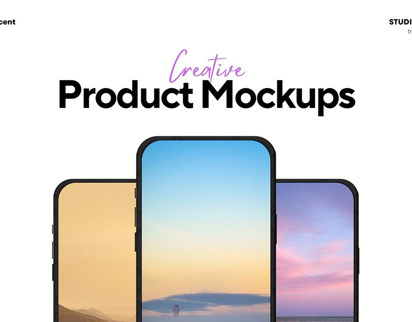 UI UX Modern App Portfolio Mockup — design project cover